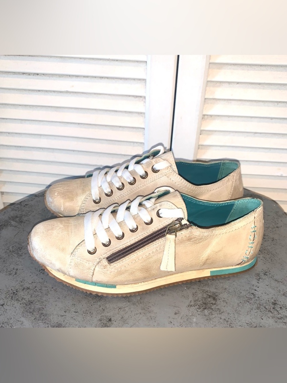 Bed/Stu Roan Maudt Leather Sneakers With Zipper Woman’s Size 8 — image 3 of 8